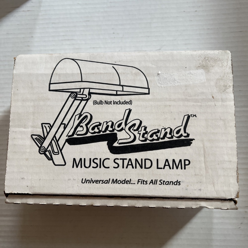 BLS-1 Universal Band Stand Music Stand Lamp Vintage Clip-On Style In Box Works